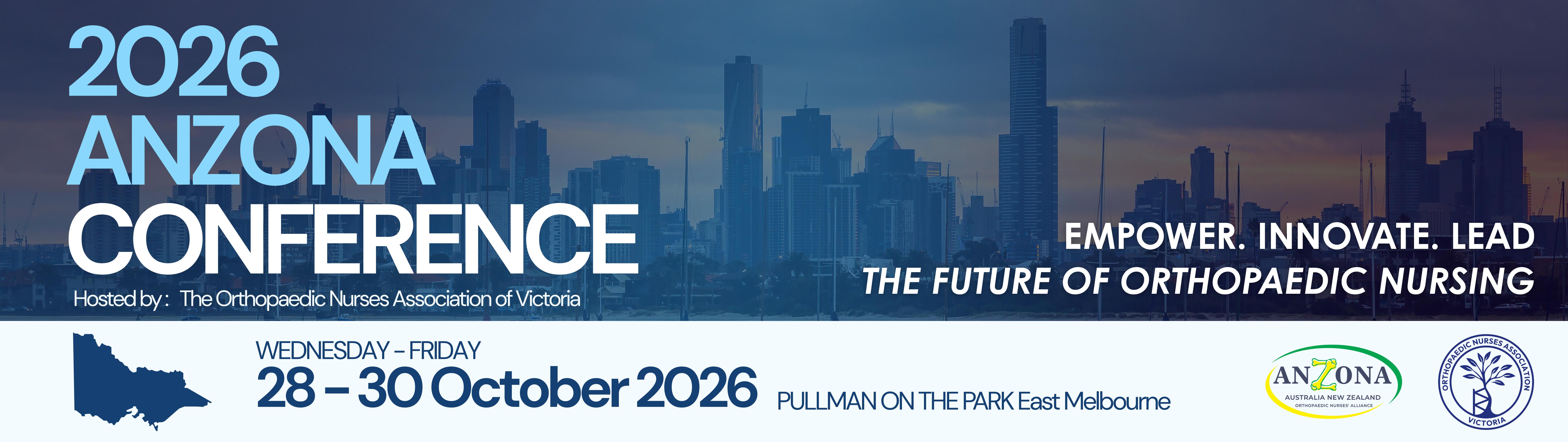 ANZONA 2026 Conference Banner